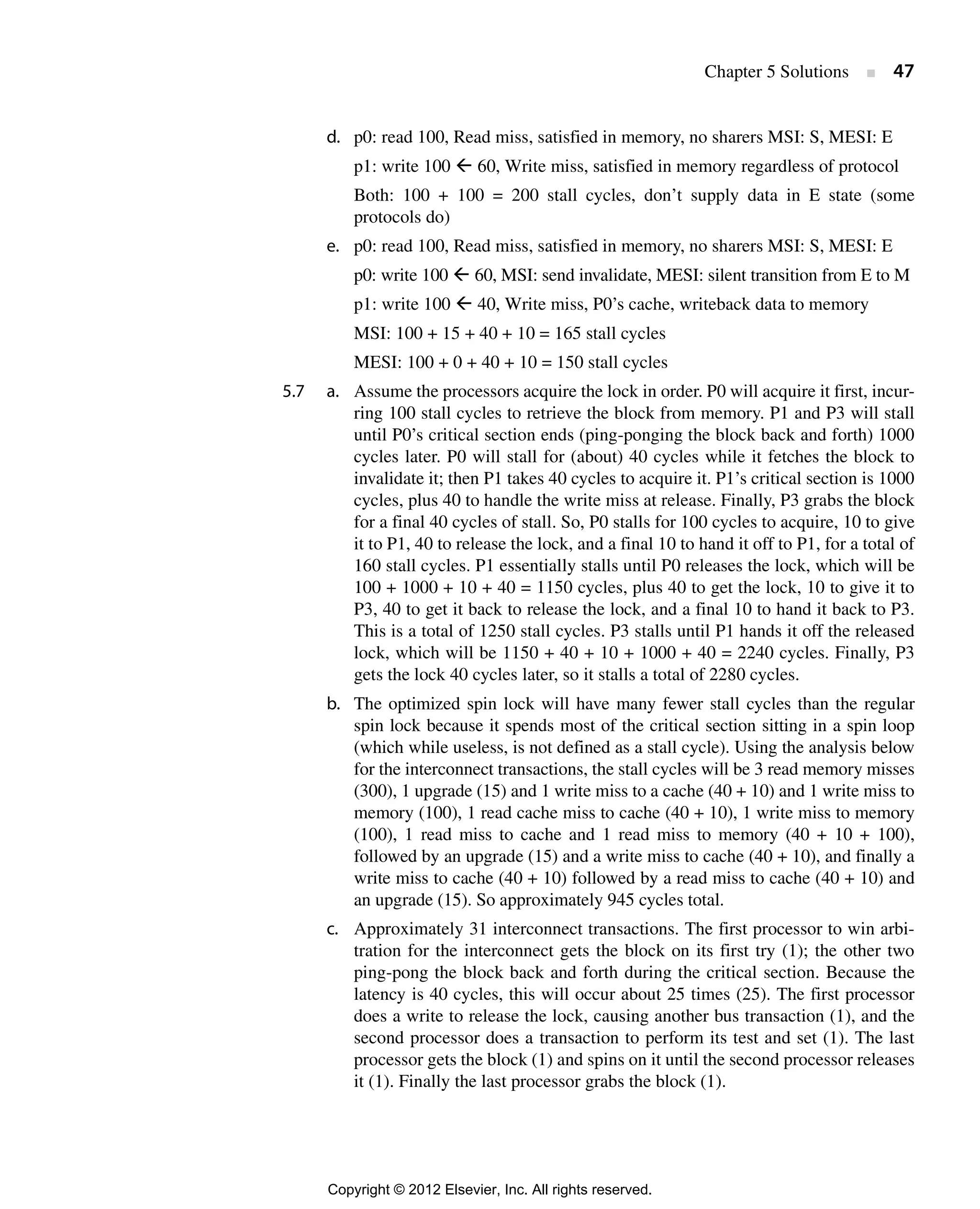 Computer architecture, a quantitative approach (solution for 5th ...