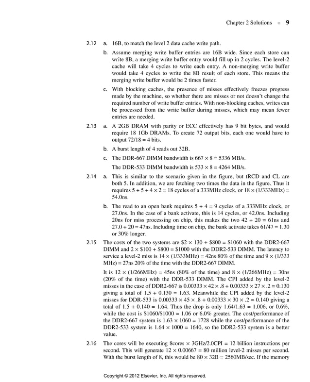 Computer architecture, a quantitative approach (solution for 5th ...