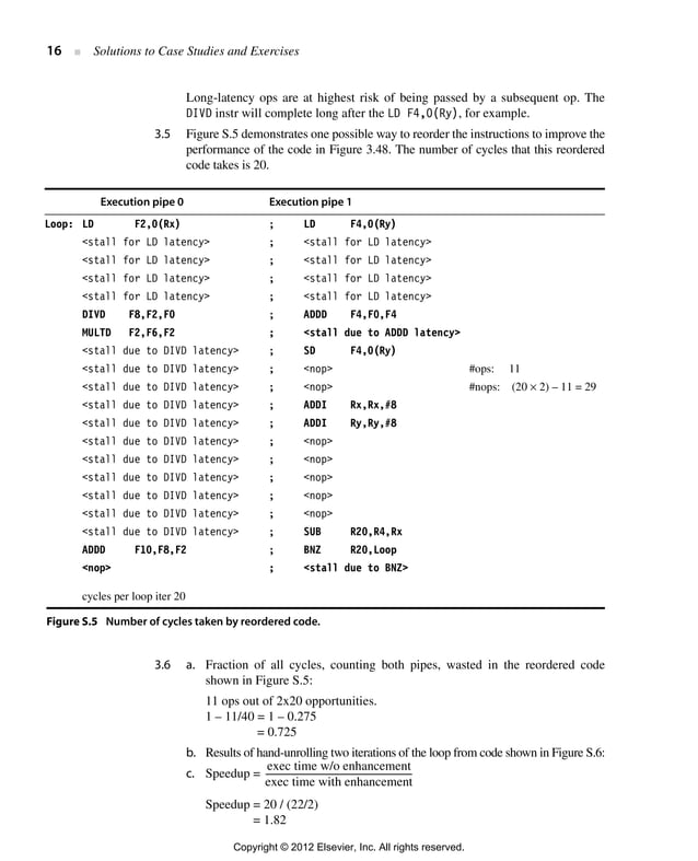 Computer architecture, a quantitative approach (solution for 5th ...