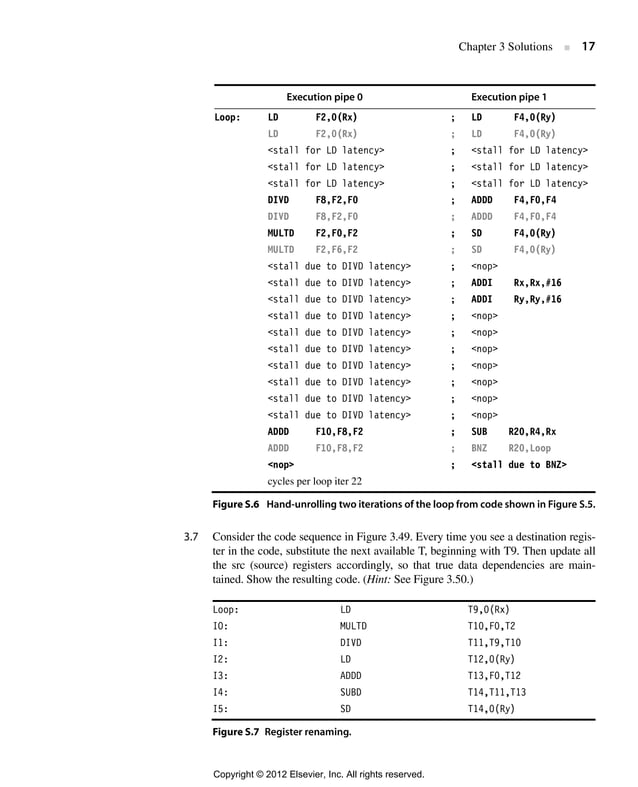 Computer architecture, a quantitative approach (solution for 5th ...