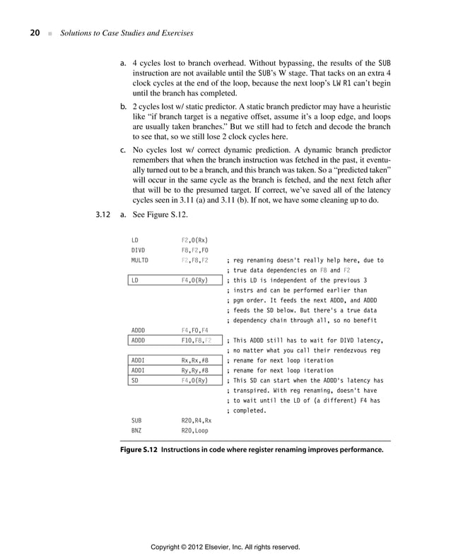 Computer architecture, a quantitative approach (solution for 5th ...