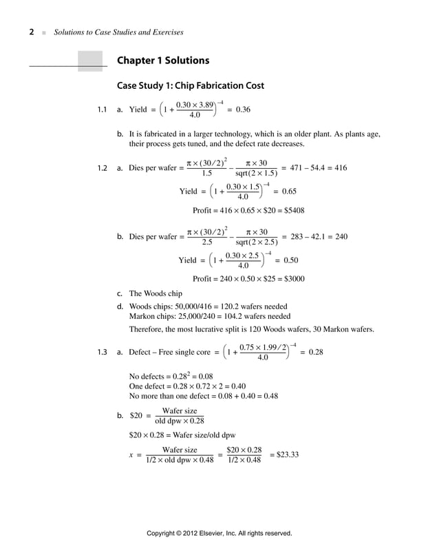 Computer architecture, a quantitative approach (solution for 5th ...