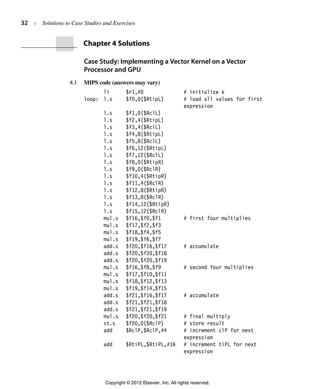 Computer architecture, a quantitative approach (solution for 5th ...