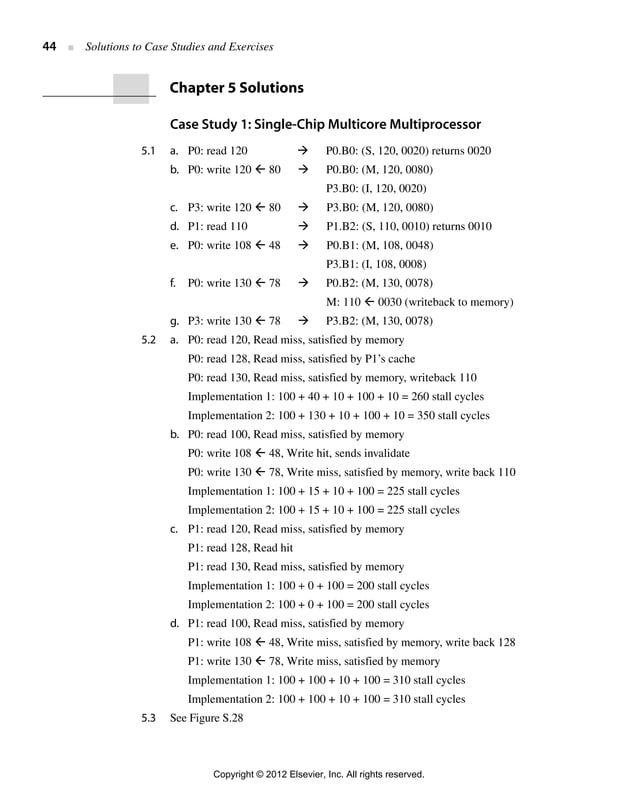 Computer architecture, a quantitative approach (solution for 5th ...