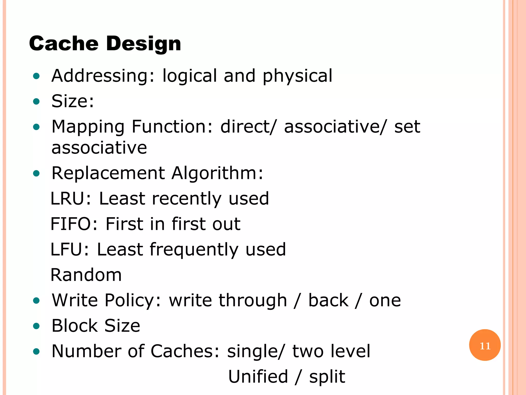 Computer architecture cache memory | PPT