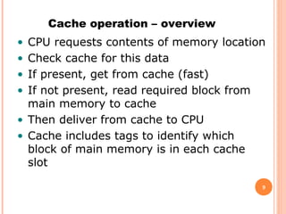 Computer architecture cache memory | PPT