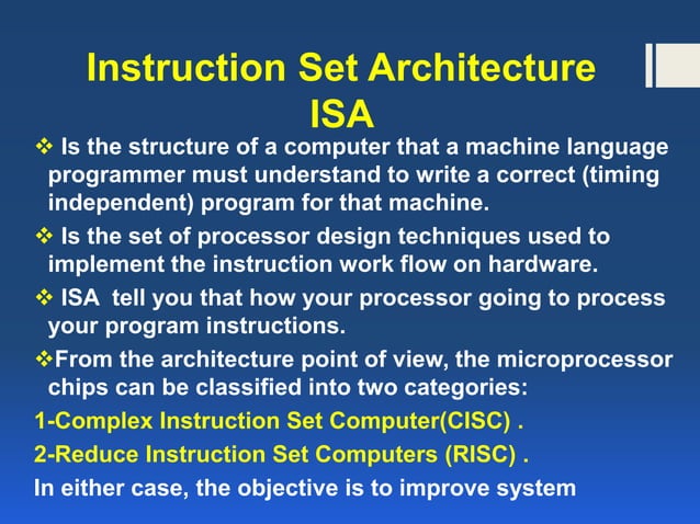 Computer architecture instruction formats | PPTX | Programming ...