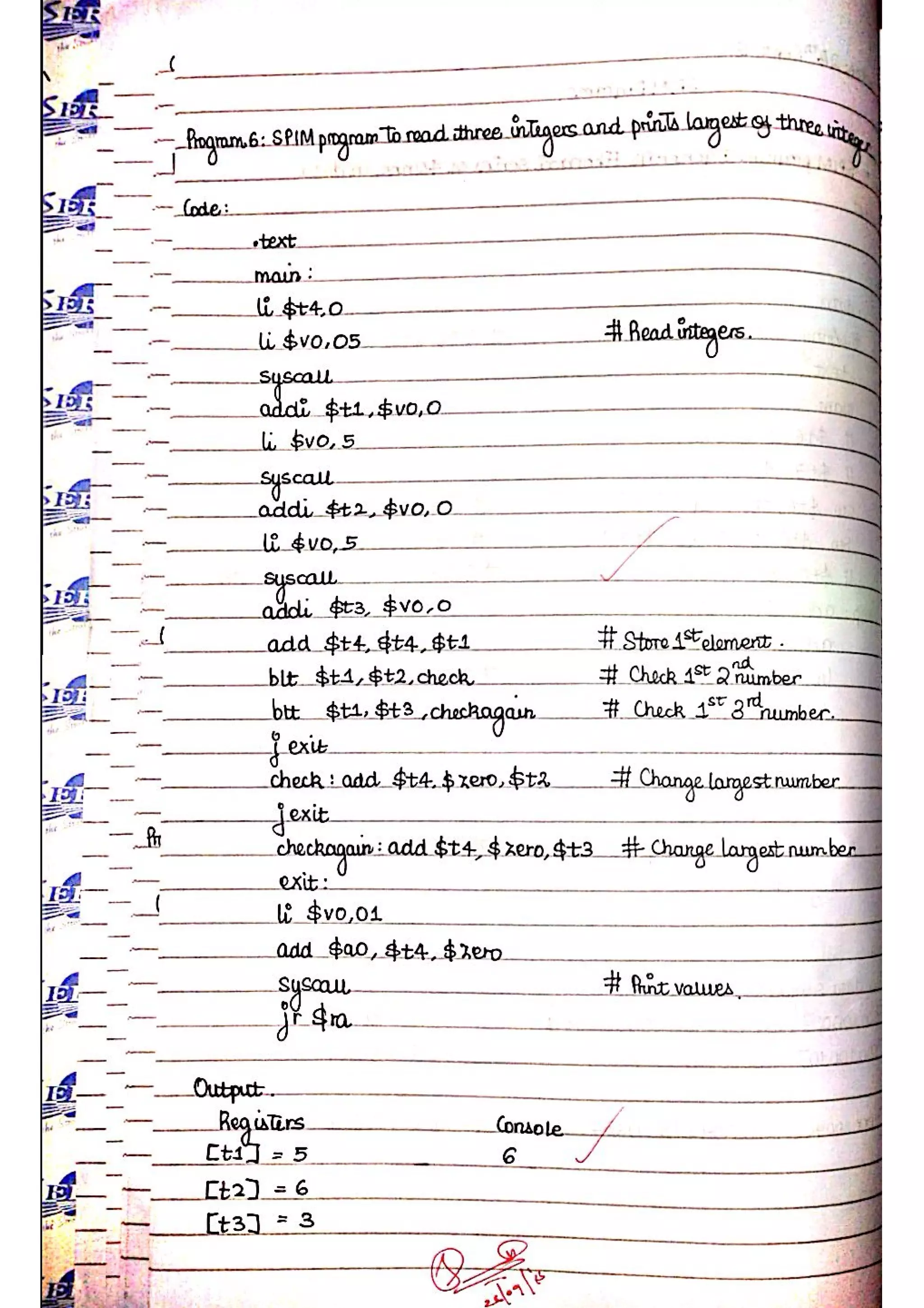 Computer Architecture Lab Notes - Ronak Sumbaly