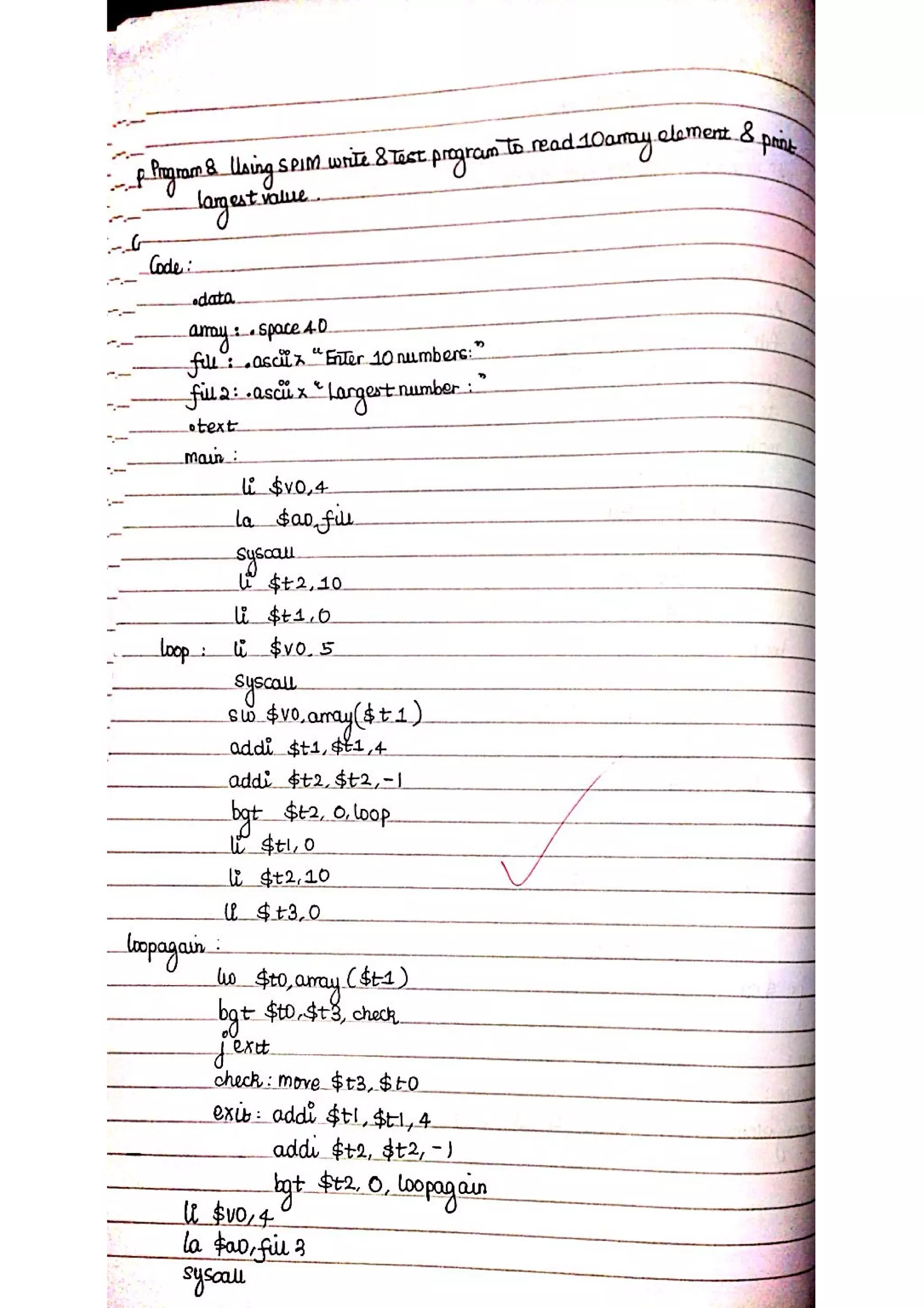 Computer Architecture Lab Notes - Ronak Sumbaly