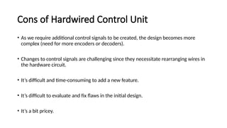 Hardwired Implementation Computer Architecture Module 2.4 - Hardwired Implementation | PPTX