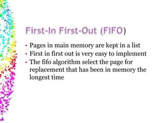 Computer architecture page replacement algorithms | PPTX | Operating ...