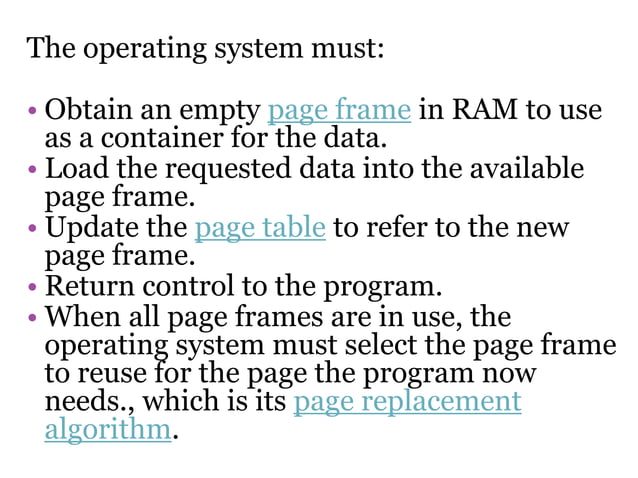 Computer architecture page replacement algorithms | PPTX