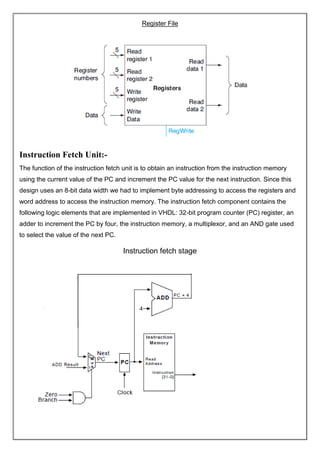 Implementation Of MIPS Single Cycle Processor | PDF