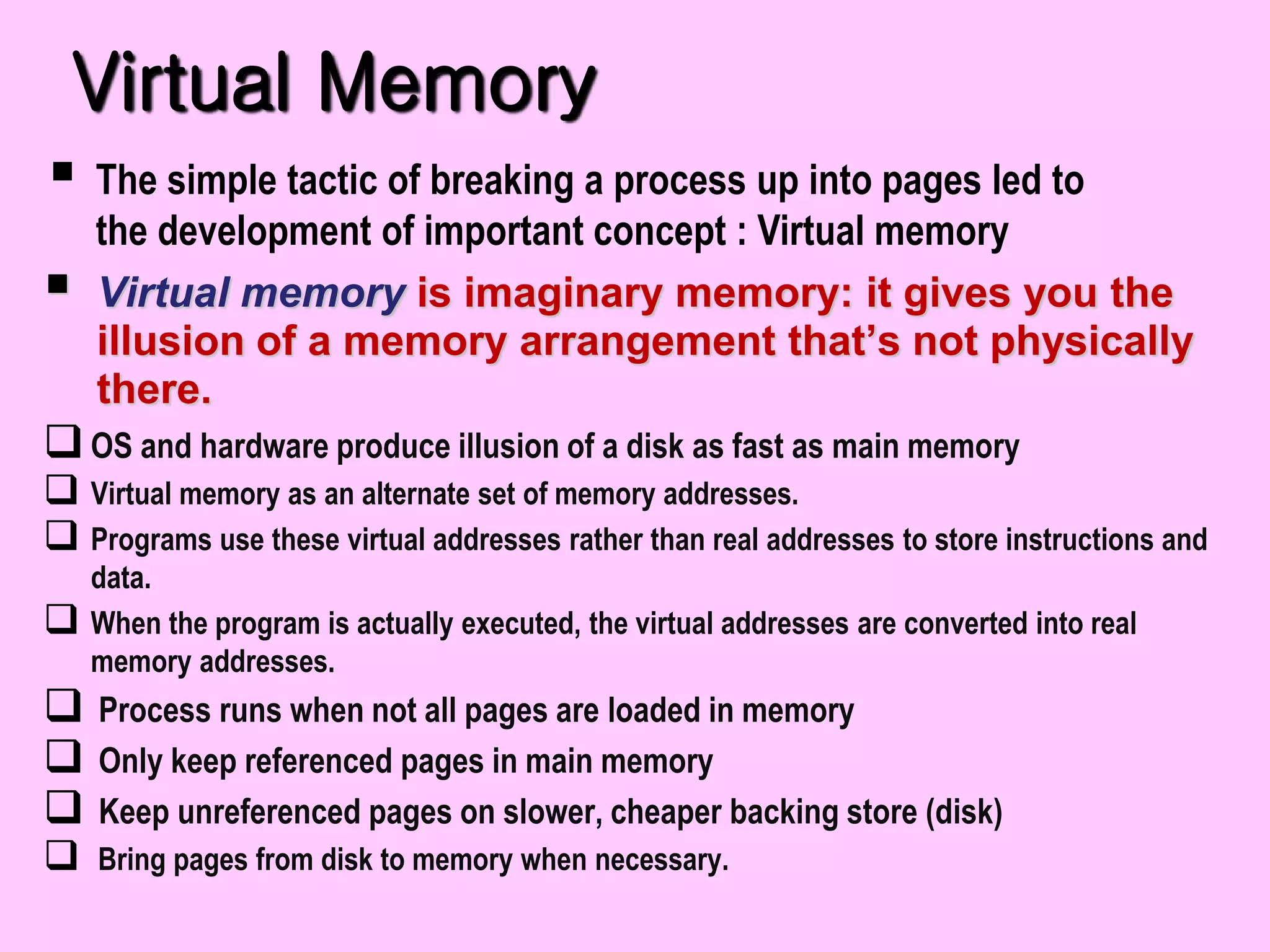 Computer architecture virtual memory | PPTX | Data Storage and ...