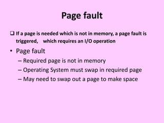 Page Failure Computer Computer architecture virtual memory | PPTX