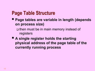Computer architecture virtual memory