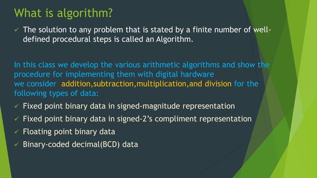 Computer arithmetic | PPT