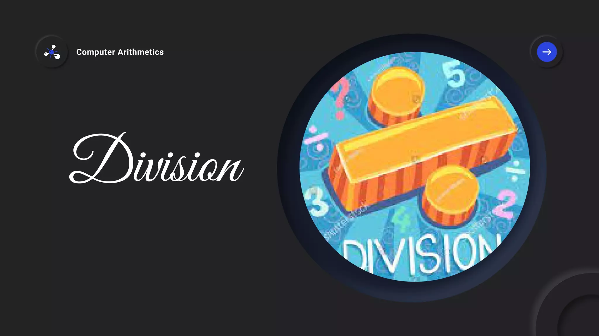 Division
Computer Arithmetics
 