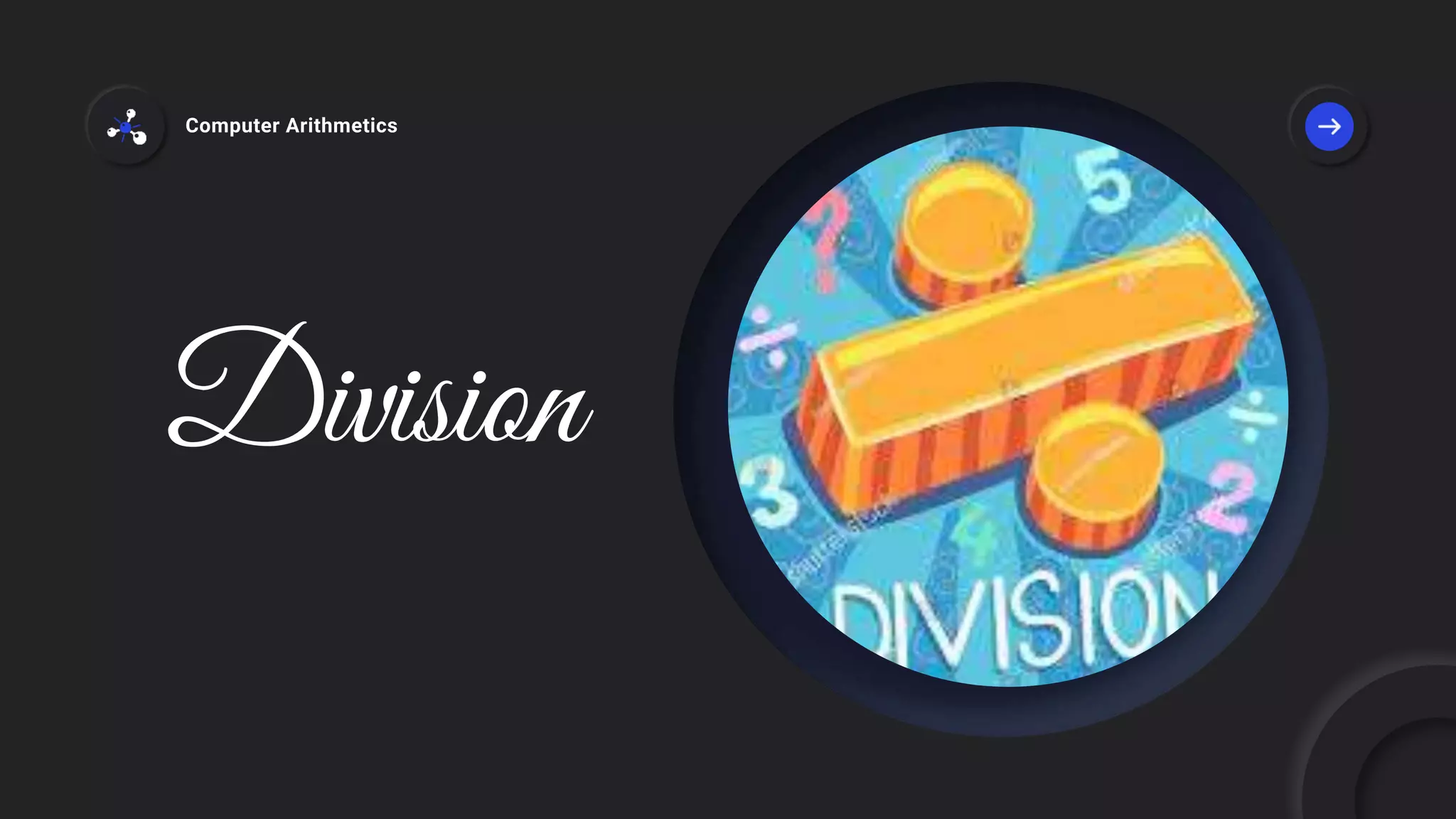 Division
Computer Arithmetics
 