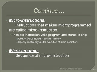 MicroProgrammed Explained . | PPTX
