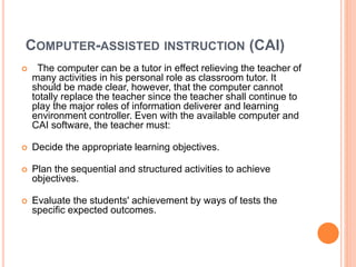 Computer as a tutor | PPT