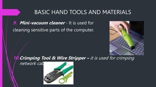 Computer Assembly and Disassembly Procedures_student.pptx | Computer ...