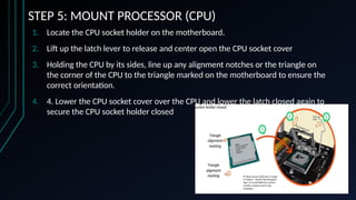 Computer Assembly Procedures is used bu ICT students in order for them ...