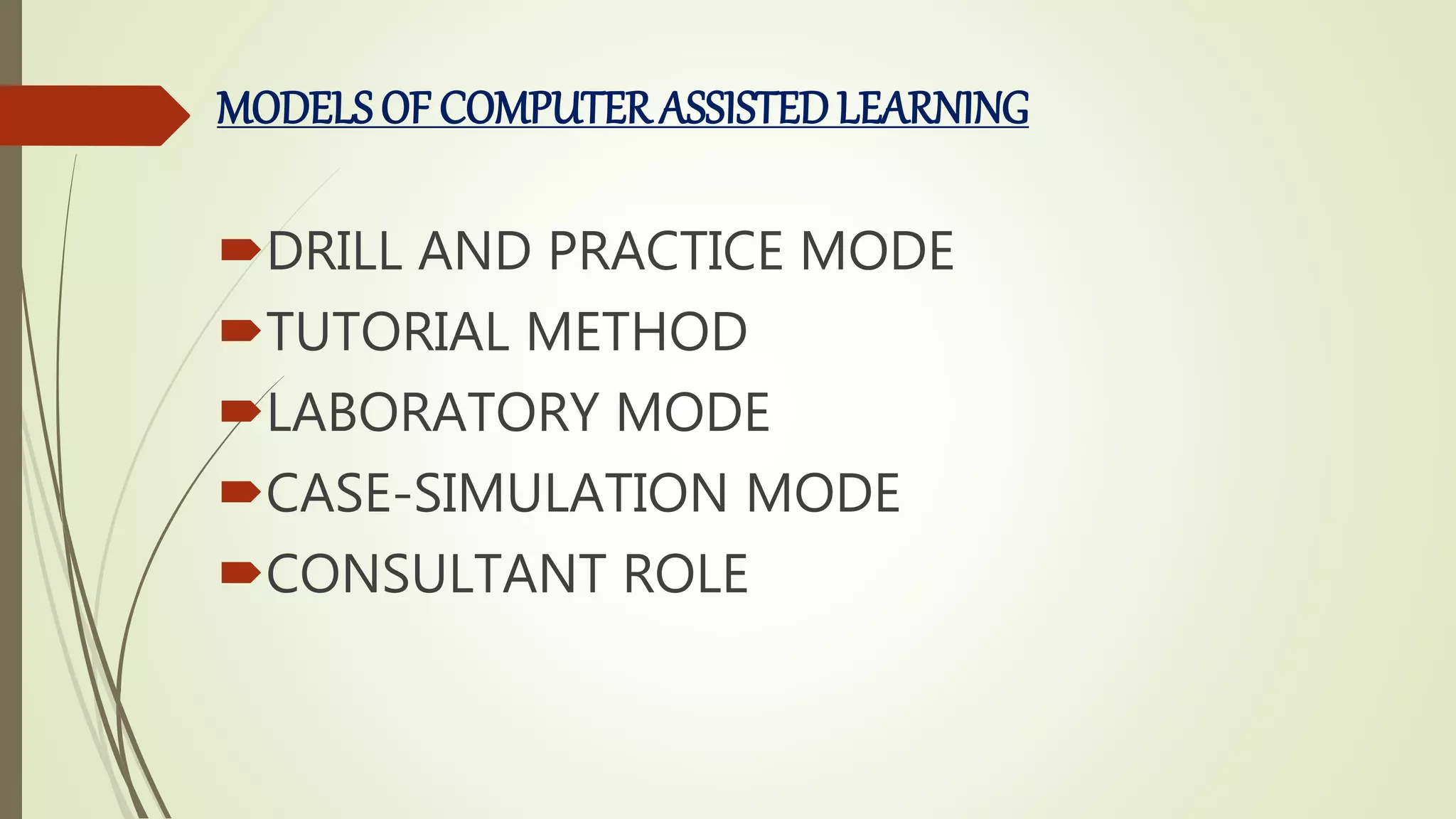 Computer assisted instruction | PPTX | Internet for Beginners | Internet