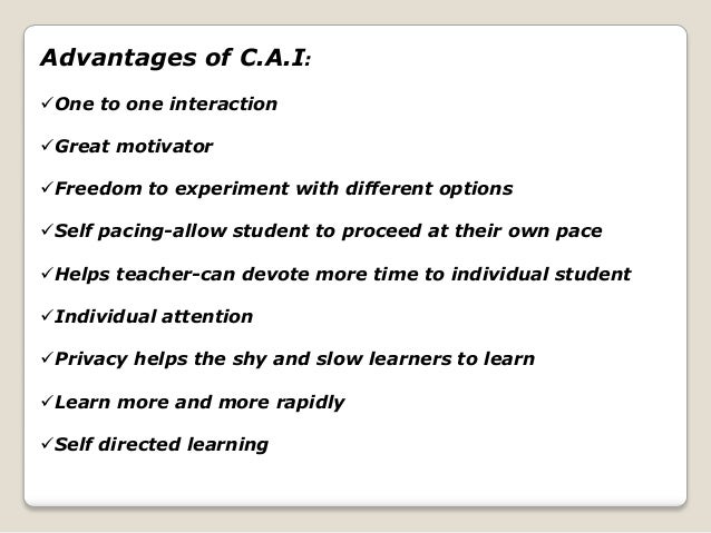 Assisted Learning Disadvantages Assisted Learning Disadvantages