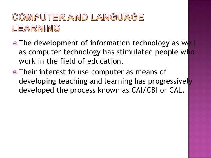 Computer assisted language learning