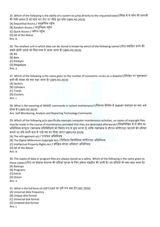 Computer Awareness and Basic MCQ for Competitive Exams | PDF