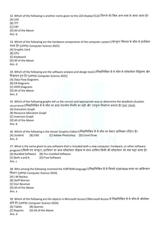 Computer Awareness and Basic MCQ for Competitive Exams | PDF