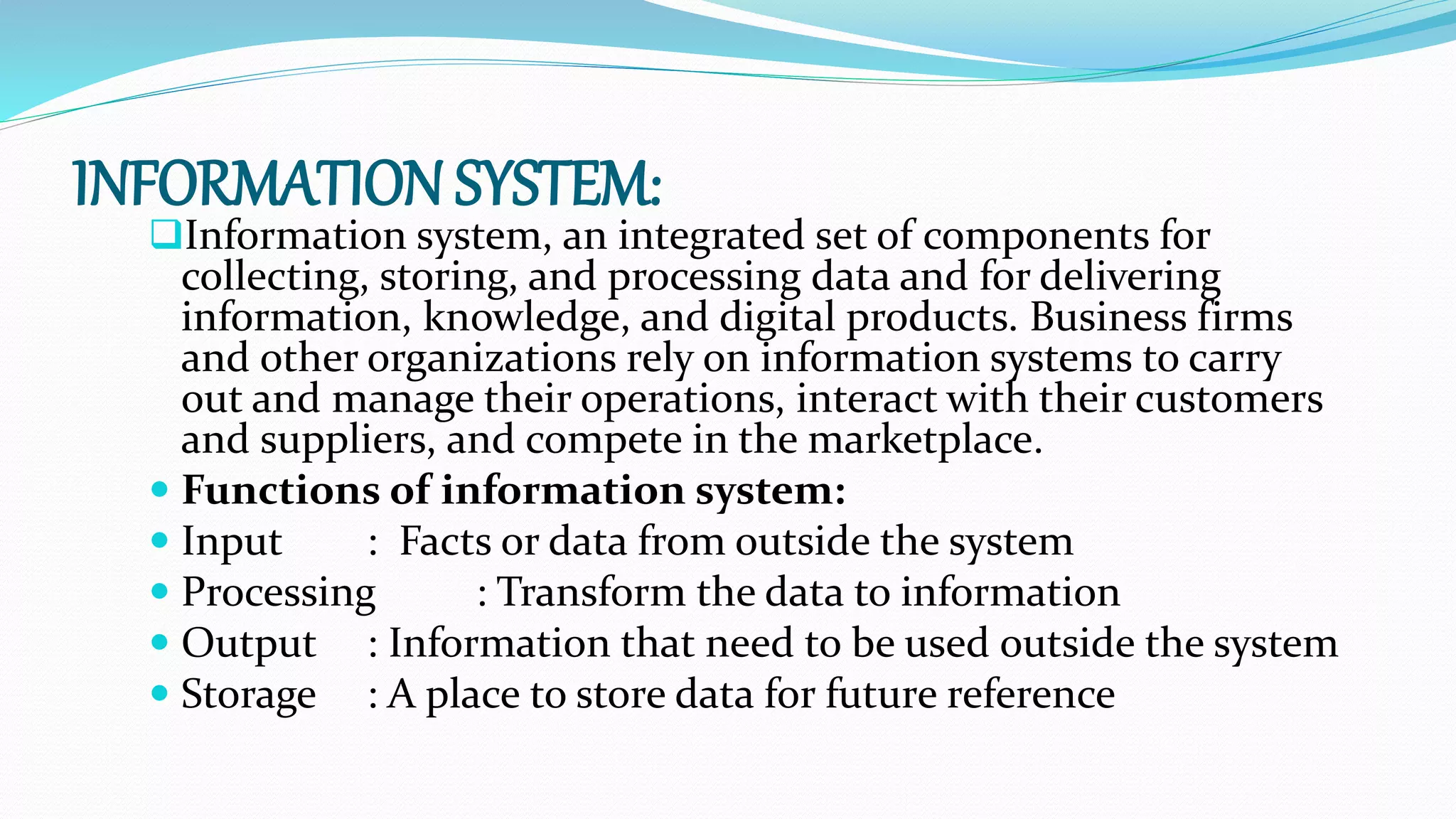 computer based information system | PPT