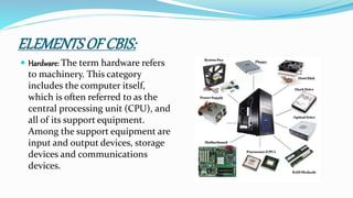 computer based information system | PPT