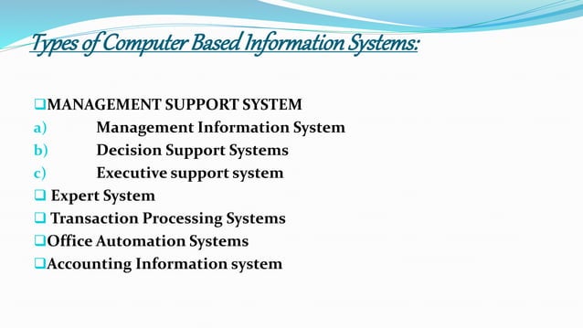Computer based information system | PPTX | Operating Systems | Computer ...