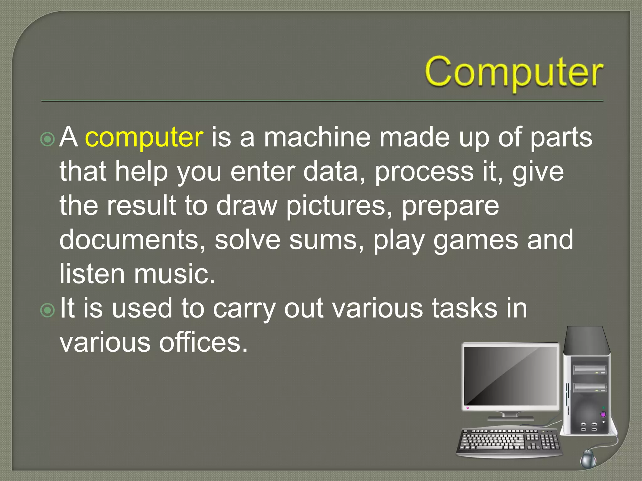 Basics of Computer | PPT