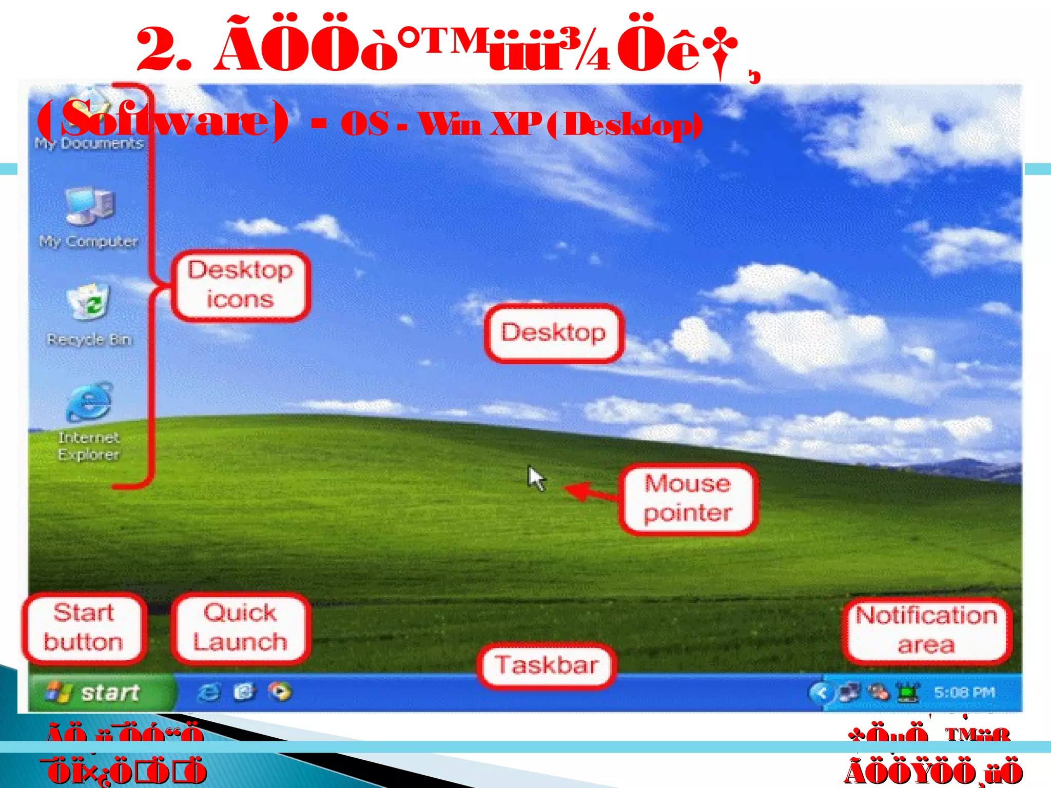 êú. †ÖµÖ.êú. †ÖµÖ.
†ÖµÖ. ™üß.†ÖµÖ. ™üß.
ÃÖÖŸÖÖ¸üÖÃÖÖŸÖÖ¸üÖ
´Ö×Æü»ÖÖ´Ö×Æü»ÖÖ
ÃÖ¸ü¯ÖÓ“ÖÃÖ¸ü¯ÖÓ“Ö
¯ÖÏ×¿ÖÖÖ¯ÖÏ×¿ÖÖÖ
2. ÃÖÖò°™üü¾Öê†¸
(Software) - OS - Win XP(Desktop)
 