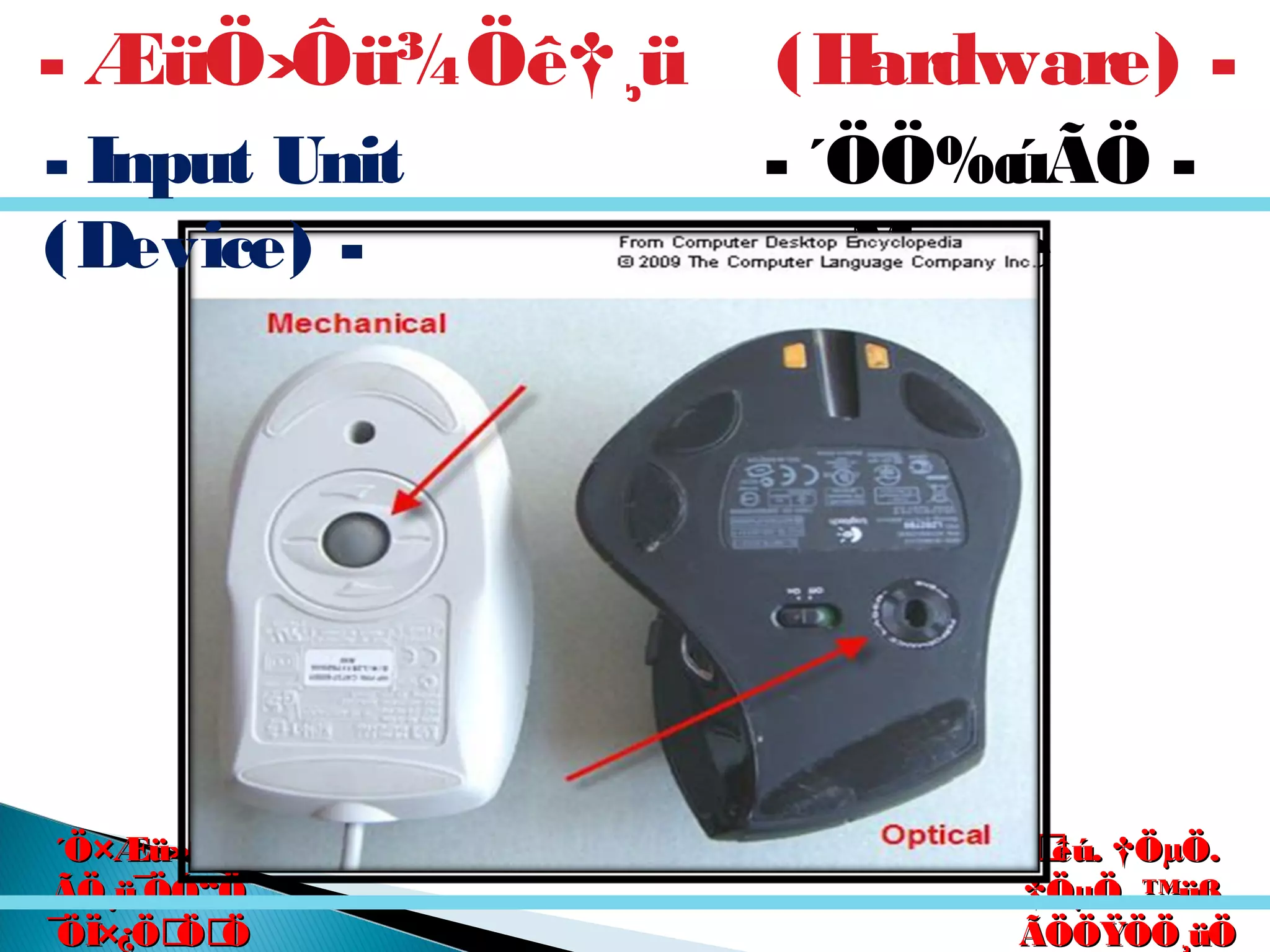 êú. †ÖµÖ.êú. †ÖµÖ.
†ÖµÖ. ™üß.†ÖµÖ. ™üß.
ÃÖÖŸÖÖ¸üÖÃÖÖŸÖÖ¸üÖ
´Ö×Æü»ÖÖ´Ö×Æü»ÖÖ
ÃÖ¸ü¯ÖÓ“ÖÃÖ¸ü¯ÖÓ“Ö
¯ÖÏ×¿ÖÖÖ¯ÖÏ×¿ÖÖÖ
- ´ÖÖ‰úÃÖ -
Mouse
- ÆüÖ›Ôü¾Öê†¸ü (Hardware) -
- Input Unit
(Device) -
 