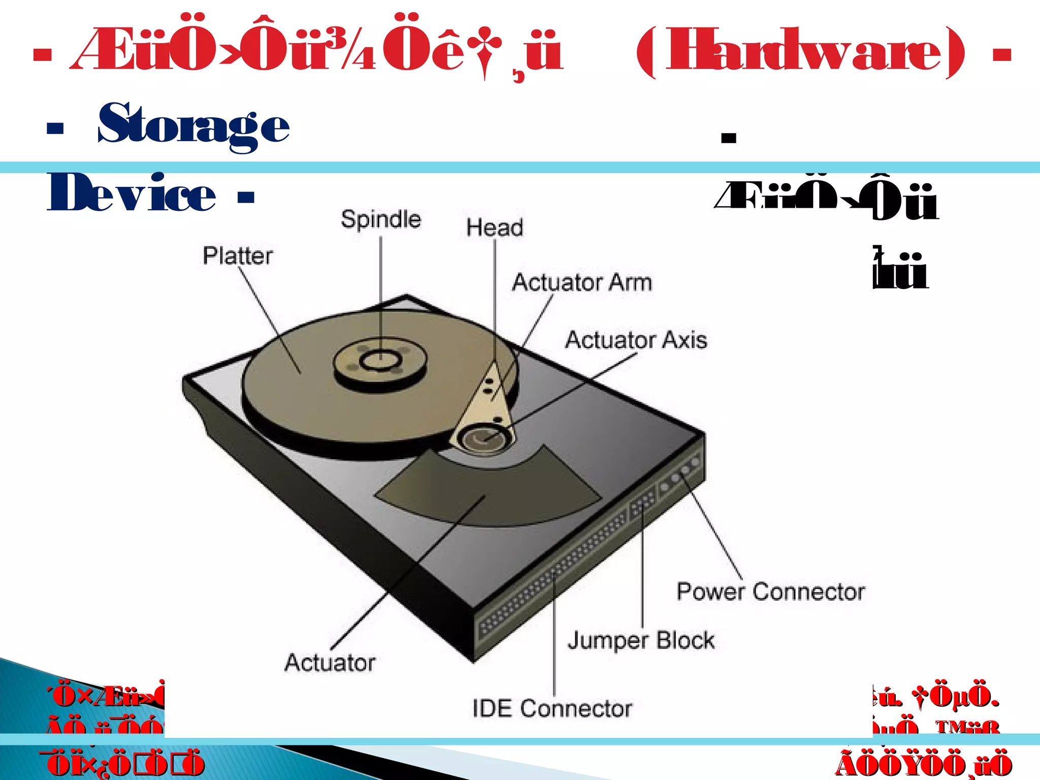 êú. †ÖµÖ.êú. †ÖµÖ.
†ÖµÖ. ™üß.†ÖµÖ. ™üß.
ÃÖÖŸÖÖ¸üÖÃÖÖŸÖÖ¸üÖ
´Ö×Æü»ÖÖ´Ö×Æü»ÖÖ
ÃÖ¸ü¯ÖÓ“ÖÃÖ¸ü¯ÖÓ“Ö
¯ÖÏ×¿ÖÖÖ¯ÖÏ×¿ÖÖÖ
-
ÆüÖ›Ôü
×›üÃúü
- ÆüÖ›Ôü¾Öê†¸ü (Hardware) -
- Storage
Device -
 