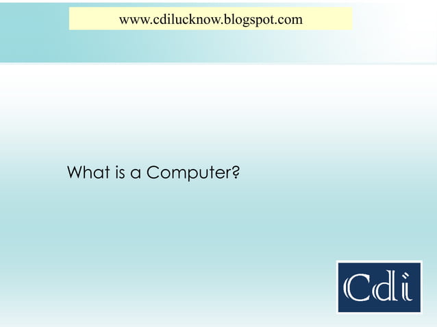 Computer basics | PPT