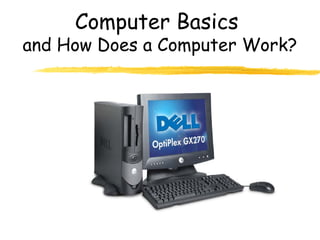 Computer Basics
and How Does a Computer Work?
 