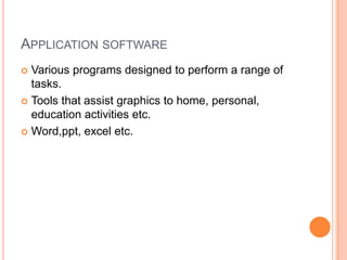 computer basics - computer basics application software... Computer basics | PPTX
