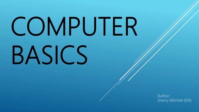 Computer basics | PPT