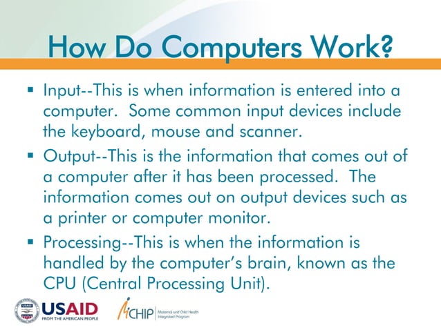 Computer Basics -Just How does a computer work | PDF