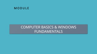 Understanding the knowledge about computers | PPTX