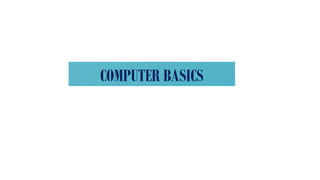 Understanding the knowledge about computers | PPTX