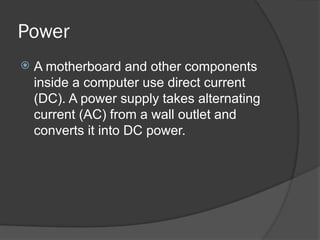 Computer Electric Current Computer Basics - Parts of a Computer.pptx