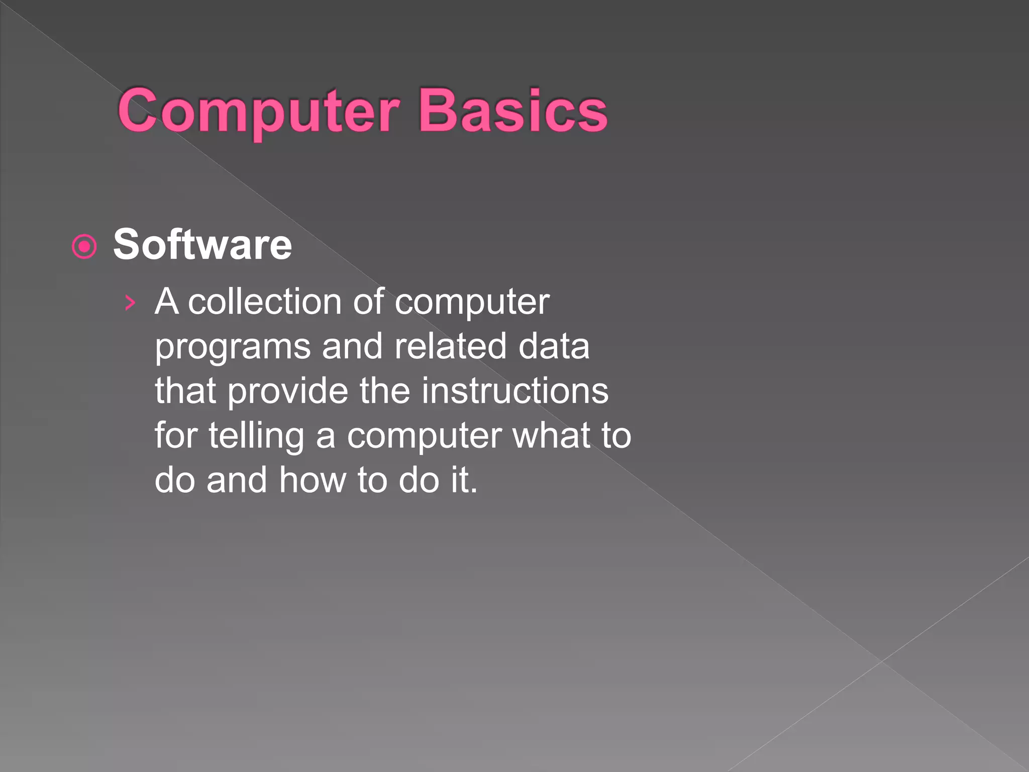 Computer basics(1) (2) | PPT | Free Download