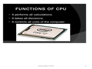 Comprehensive Introduction to Computer Basics and CPU Architecture | PPTX