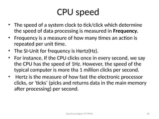 Comprehensive Introduction to Computer Basics and CPU Architecture | PPTX